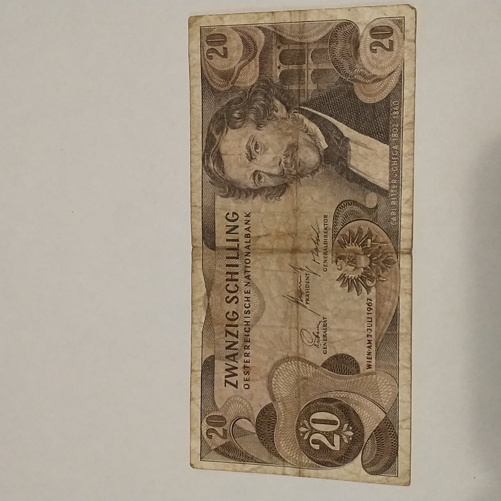 1967 Austrian Zwanzig Schilling